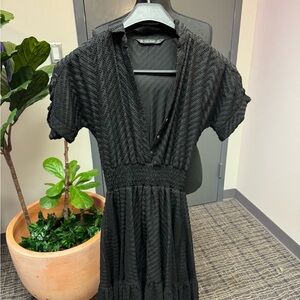 Elegant Midi/Long Black Zara Dress